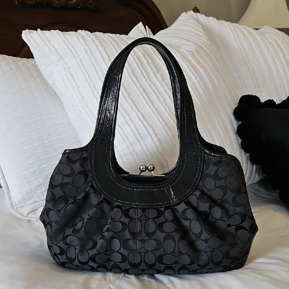Coach Ergo Kisslock Hobo Satchel